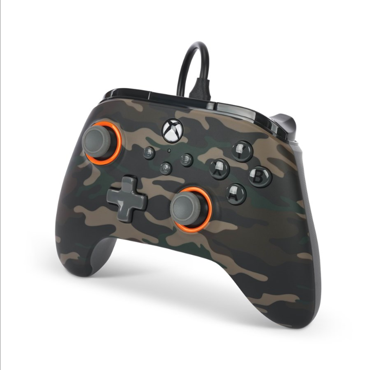 PowerA Advantage wired controller for Xbox Series X|S - Forest camouflage - Gamepad - Microsoft Xbox Series S