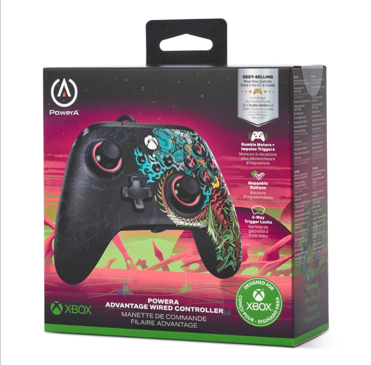 PowerA Advantage Wired Controller for Xbox Series X|S - Cosmic Collision - Gamepad - Microsoft Xbox Series S