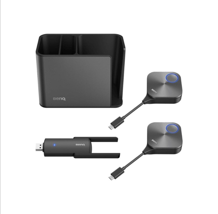 BenQ Projector TZY31 InstaShare Button Solution - wireless USB Dongle + 2 wireless USB transmitters + dock - wireless USB extender - 802.11a 802.11b/g/n 802.11ac USB 3.0 USB-C