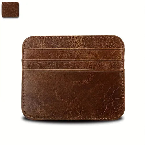 Vintage Men's Leather Wallet, Card Bag, Cow Leather Wallet, Card Holder, Holiday Gift