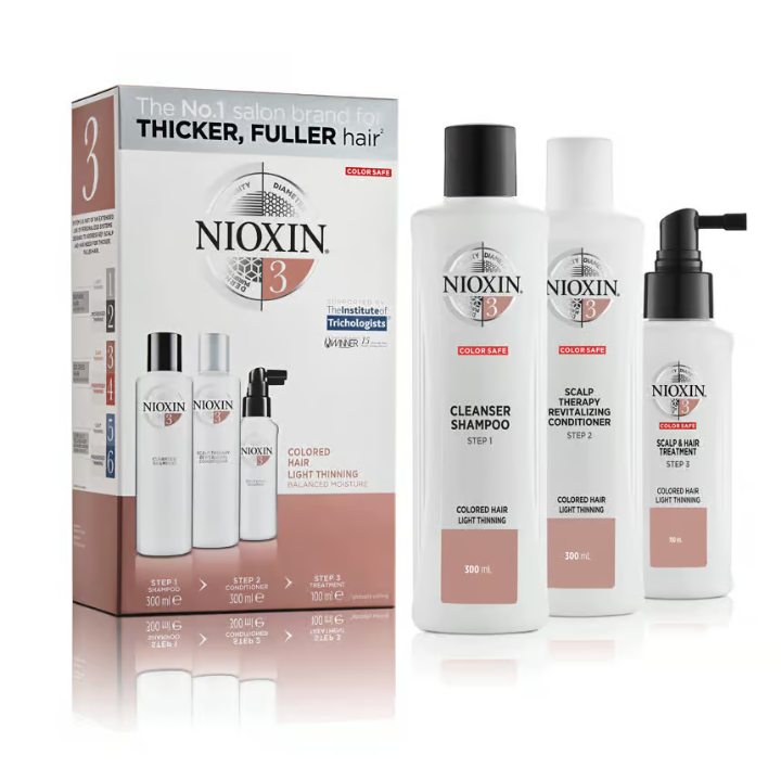 NIOXIN Hair System Kit 3 Thin & Colored Hair 700 ml