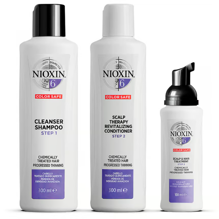 NIOXIN Hair System Kit 6 Noticeably Thin & Chemically Treated