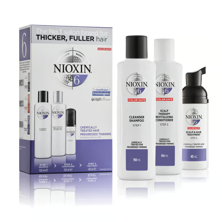 NIOXIN Hair System Kit 6 Noticeably Thin & Chemically Treated