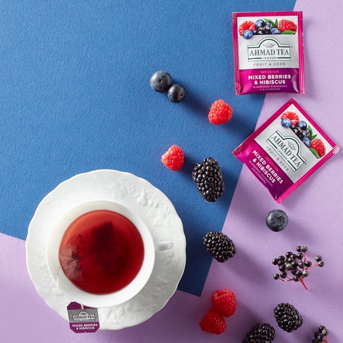 Ahmad Herbal Tea. Mixed Berries and hibiscus 20 teabags