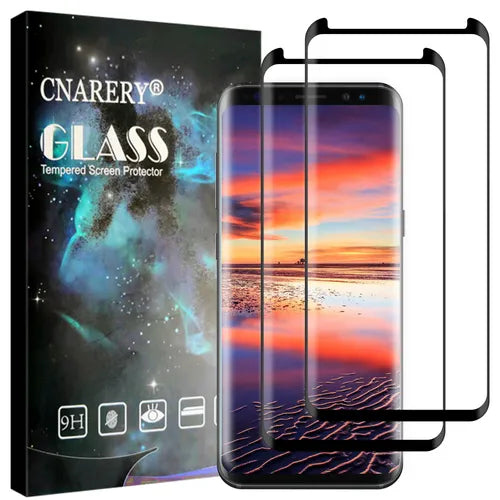 2 Pack Bubble Free 3D Curved Anti Scratch HD Clear Tempered Glass Screen Protector For Samsung Galaxy S8/S8 PLUS/S9/S9 Plus