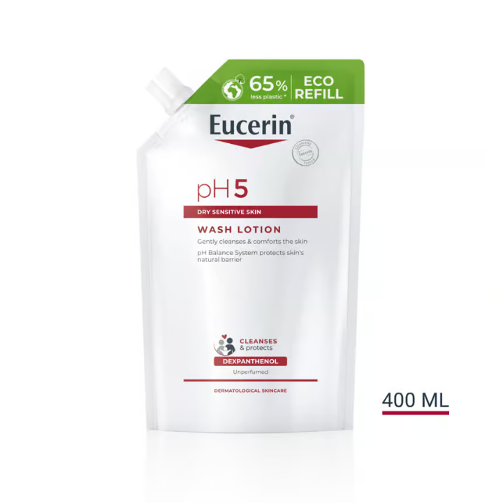 Eucerin Washlotion Refill Unscented 400 ml