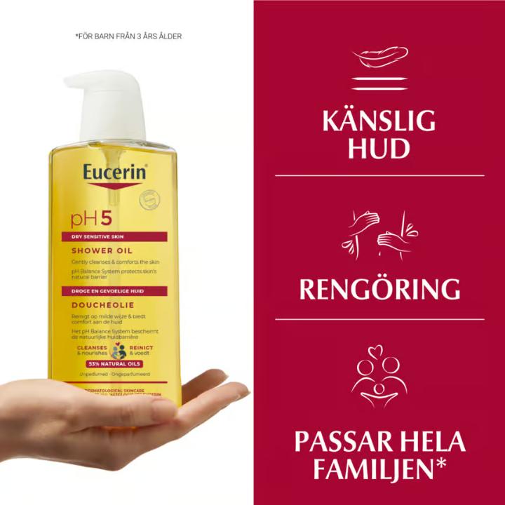 Eucerin pH5 Shower Oil Unscented 400 ml