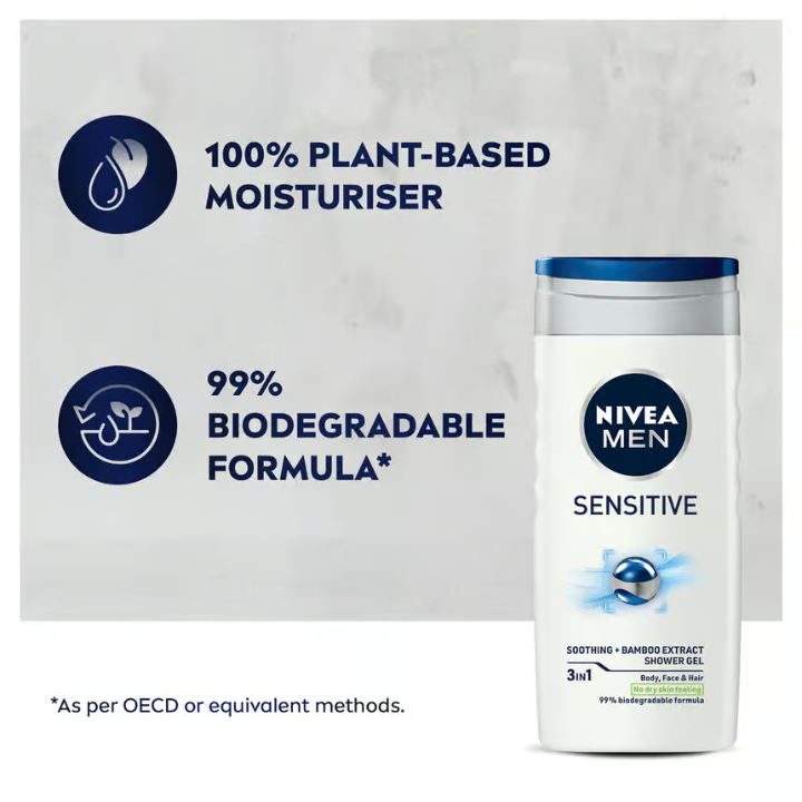 NIVEA MEN Shower Sensitive 250 ml