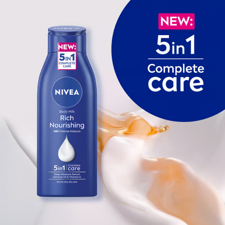 NIVEA Rich Body Lotion Nourishing Milk 48h 400 ml