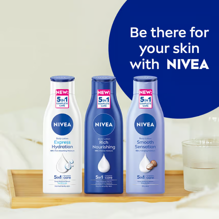 NIVEA Rich Body Lotion Nourishing Milk 48h 400 ml