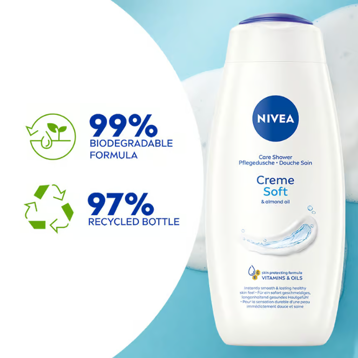 NIVEA Creme Soft Pure Care Shower Cream 500 ml