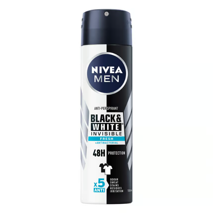 NIVEA MEN Black & White Invisible Fresh Deo Spray 150 ml