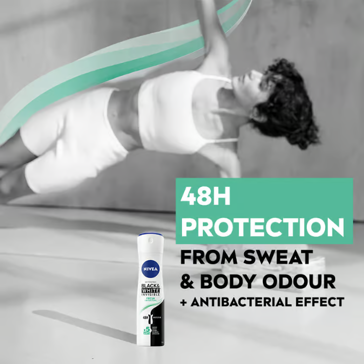 NIVEA Black & White Invisible Fresh 48h Deo Spray 150 ml