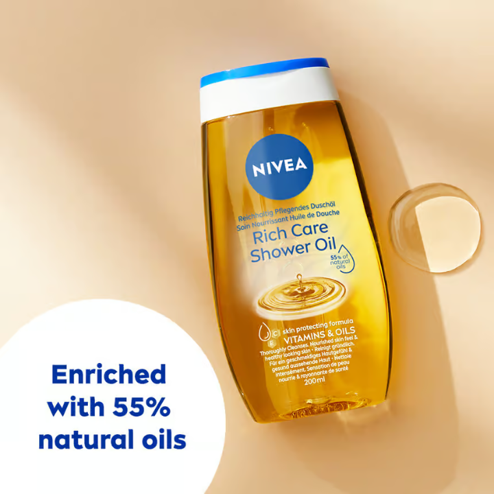 Nivea Rich Caring Shower Oil 200 ml