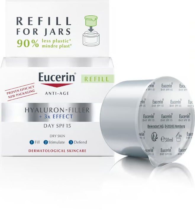 Eucerin Hyaluron-Filler +3x Effect SPF15 Dry Skin Refill