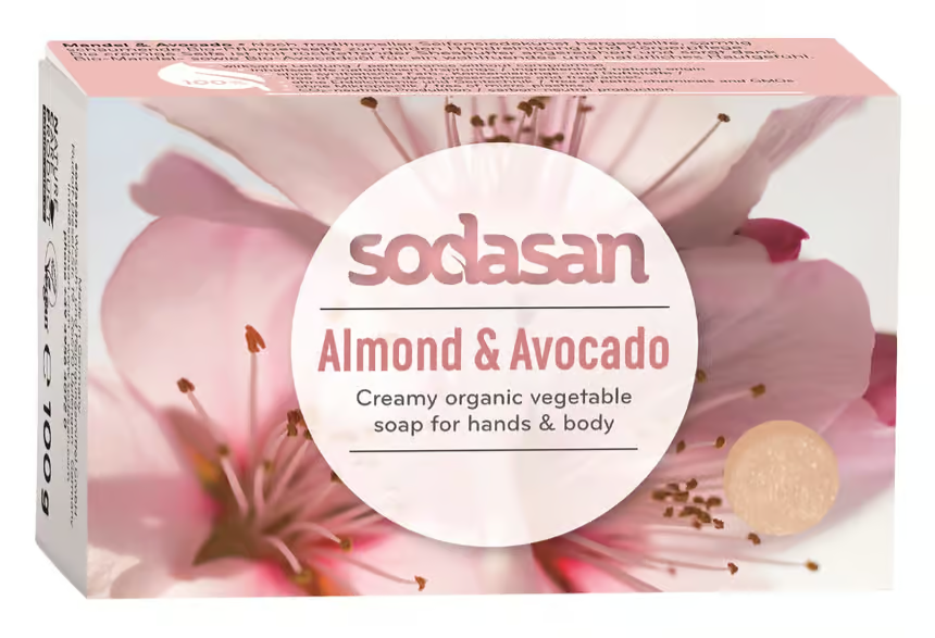 Sodasan Almond & Avocado Soap 100 g