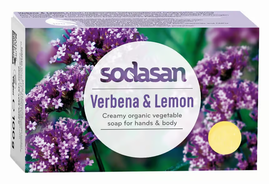 Sodasan Verbena & Lemon Eco Soap Hand & Body 100 g