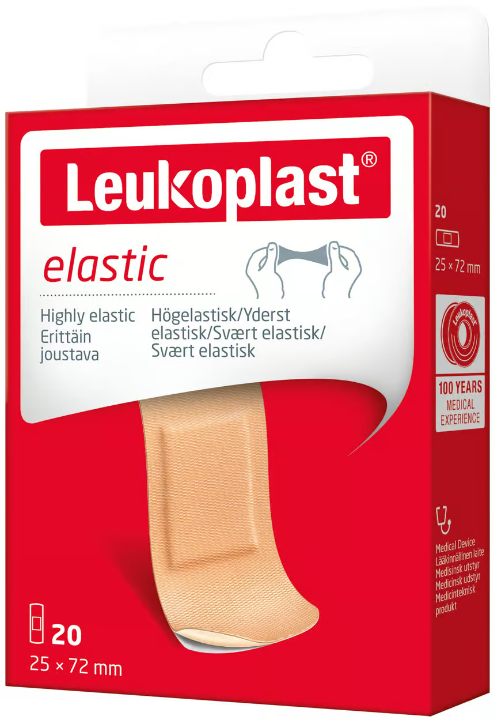 Leukoplast Elastic Strips 28 x 72 mm 20 pcs