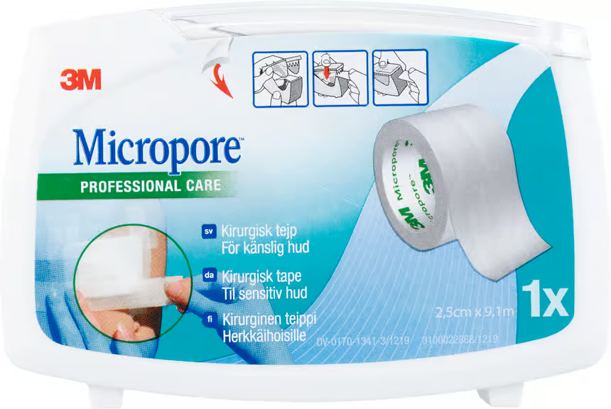 Micropore Surgical Tape White 9.14 x 2.5 cm