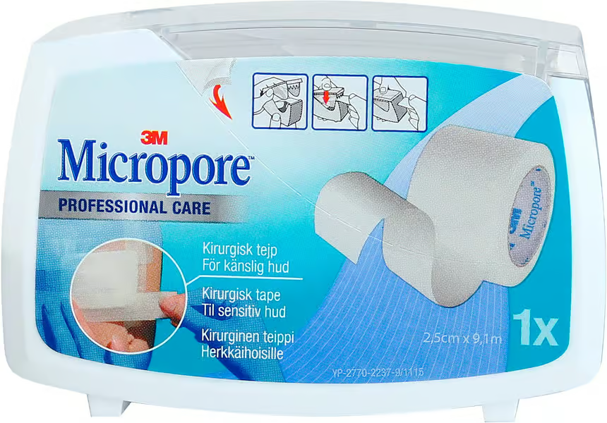 Micropore Surgical Tape White 9.14 x 2.5 cm