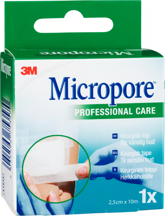 Micropore Surgical tape 10 mx 2.5 cm refill