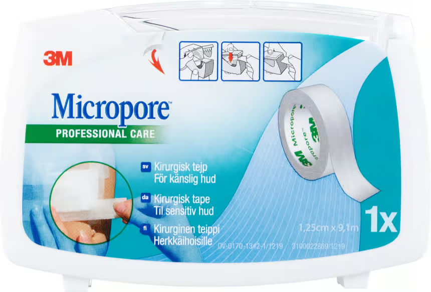 Micropore Surgical Tape White 1.25cm x 9.1m 1 pc