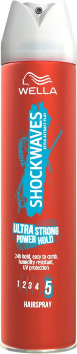 Wella Shockwaves Ultra Strong Power Hold Hairspray 250 m