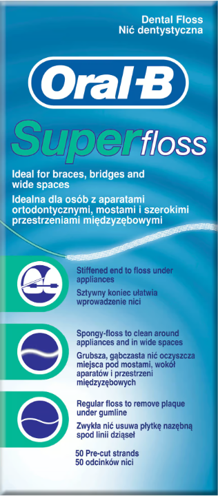 Oral-B Super Floss Dental Floss 50 pcs