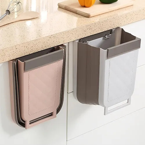 1pc Garbage Can Hanging Household Foldable Cabinet Door Classification Multifunctional Garbage Can For Office Car Bathroom