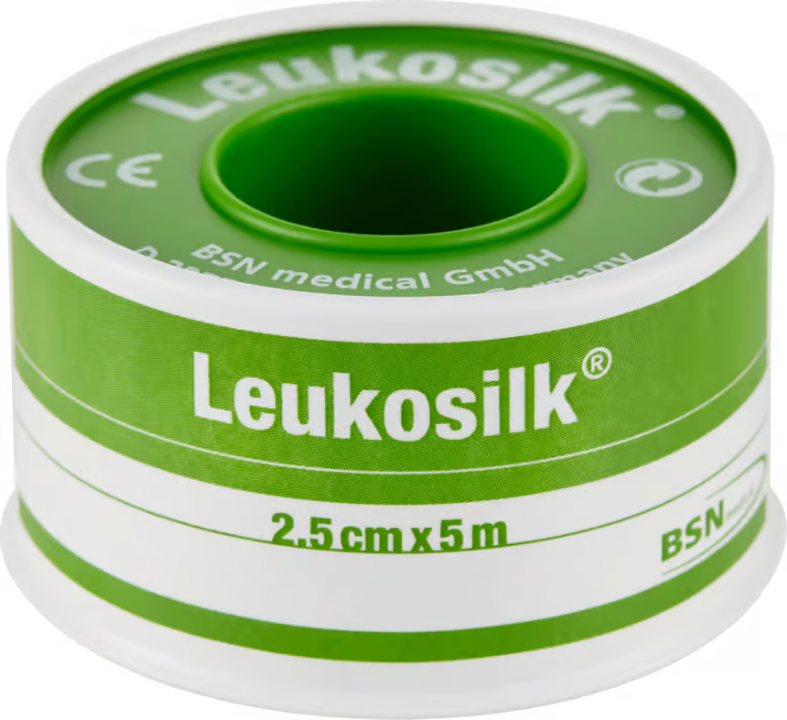 Leukosilk Silk stitch 2.5 cm x 5 m