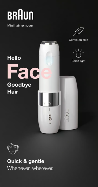 Braun Face Mini Hair Remover FS1000 White