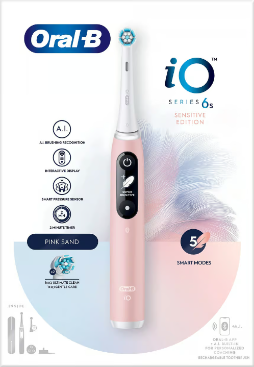 Oral-B iO6S Electric toothbrush Pink 1 pc