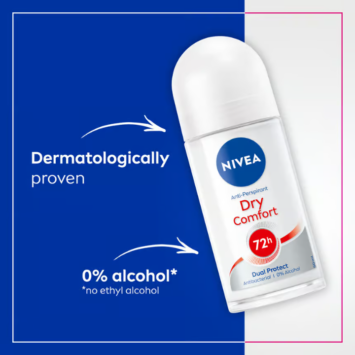 NIVEA Dry Comfort 72h Deo Roll-on 50 ml