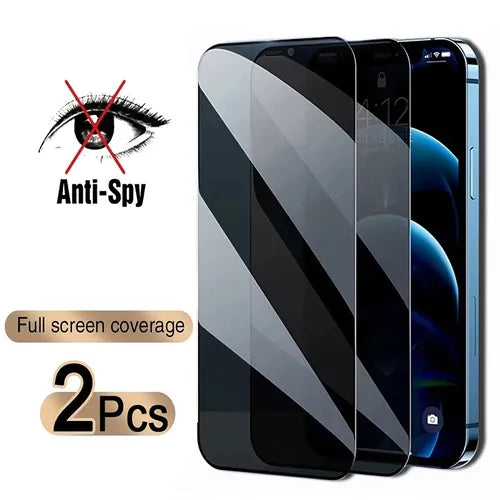 2PCS Full Cover Anti-Spy Screen Protector For,iPhone14/14Plus/14Pro/14ProMax ,iPhone13/13Mini/13Pro/13ProMax ,iPhone12/12Mini/12Pro/12ProMax, ,iPhone11/11Pro/11Pro Max ,iPhoneX/XS/XSMax ,iPhone8/8Plus/7/7Plus