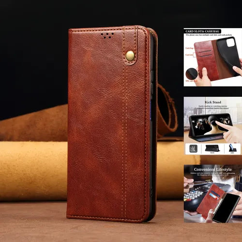 Leather Wallet Phone Case Flip Magnetic Suction Phone Case Android Wallet Protective Case Samsunggalaxy A73(5G)/A53(5G)/A12(5G)/A33(5G)/A52(5G) /A32(5G)/A23(5G)/A04 (4G)/A13(5G)/A54(5G)/A14(4/5G)/A04 E