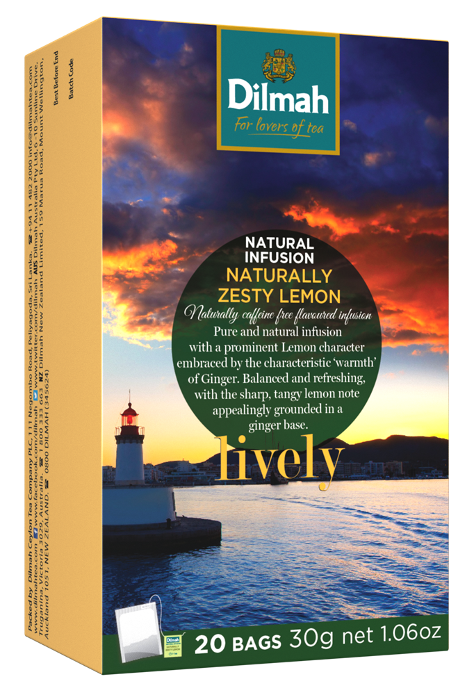 Dilmah Zesty Lemon Herbal Tea 20 Teabags
