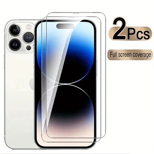 2pcs [HD Full Screen Explosion-proof] Suitable For IPhone 14 13 12 11 Pro Max Pro Plus XS XR XS Max