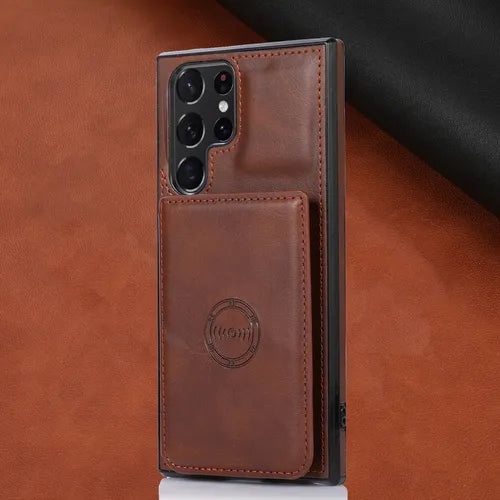 Coffee Magnetic Leather Mobile Phone Protective Case For Samsung Galaxy A52/A52s5G, Galaxy A32 5G, Galaxy S22 Ultra,G Alaxy A51 5G, Galaxy A22 5G, Galaxy S21, Galaxy S20 FE, Galaxy A72,Galaxy A21s,galaxy S21 Ultra, Galaxy S22, Galaxy S21 Plus