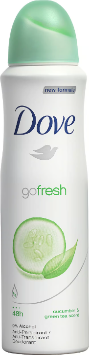 Dove Go 新鲜黄瓜绿茶 Deospray 150 毫升