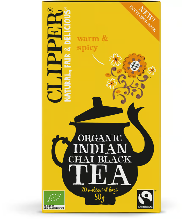 Clipper Organic Indian Chai Black Tea 20 Tea Bags | Apohem