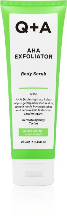 Q+A AHA Exfoliator Body Scrub 250ml