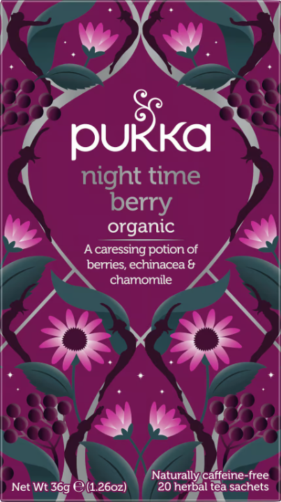 Pukka Herbs Night Time Berry Organic Decaffeinated Tea 20 | Apohem