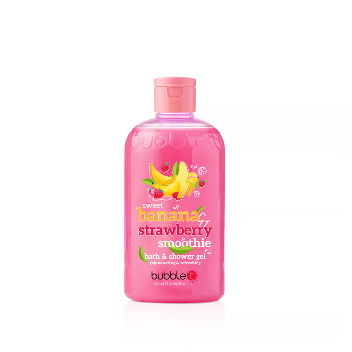 BubbleT Smoothie Banana & Strawberry Bath & Shower Gel 5