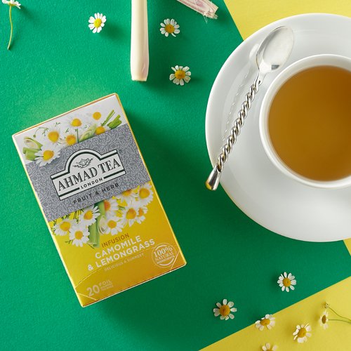 Ahmad Herbal Tea. Camomile & Lemongrass 20 teabags