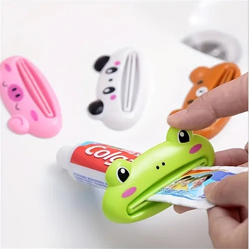 1pc Cartoon Toothpaste Squeezer, Cute Animal Toothpaste Tube Squeezer, 4 Options, Kids' Bathroom Accessories