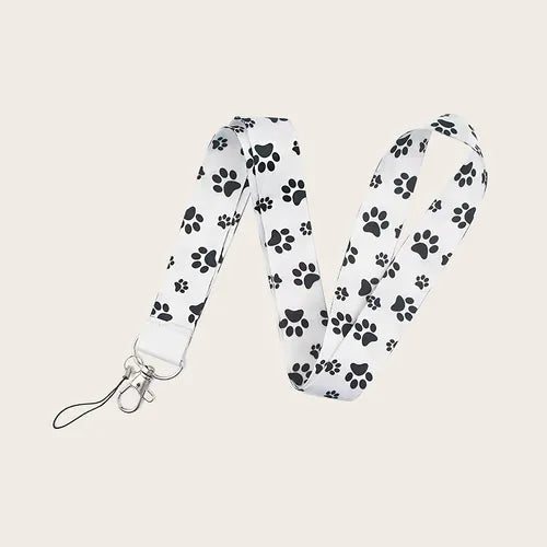 1pc Puppy Footprints Strap Mobile Phone Holder Lanyard