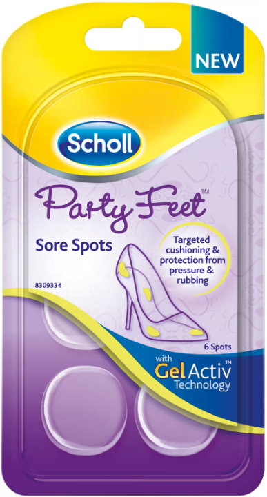 Scholl Party Feet Sore Spots 6 pcs