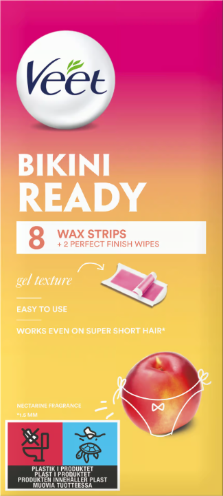 Veet Bikini Ready Wax Strips 8 pcs