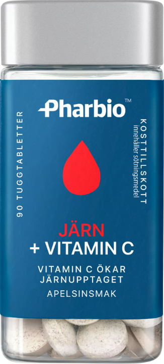 Pharbio Iron + Vitamin C 90 chewable tablets