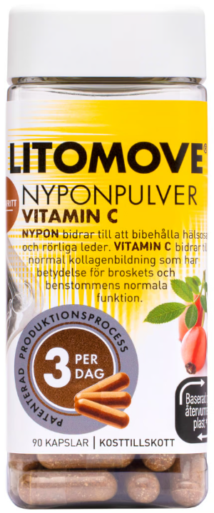 Limotove Rosehip powder Vitamin C 90 capsules